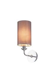 DK0006  Banyan Wall Lamp 1 Light Polished Chrome, Grey